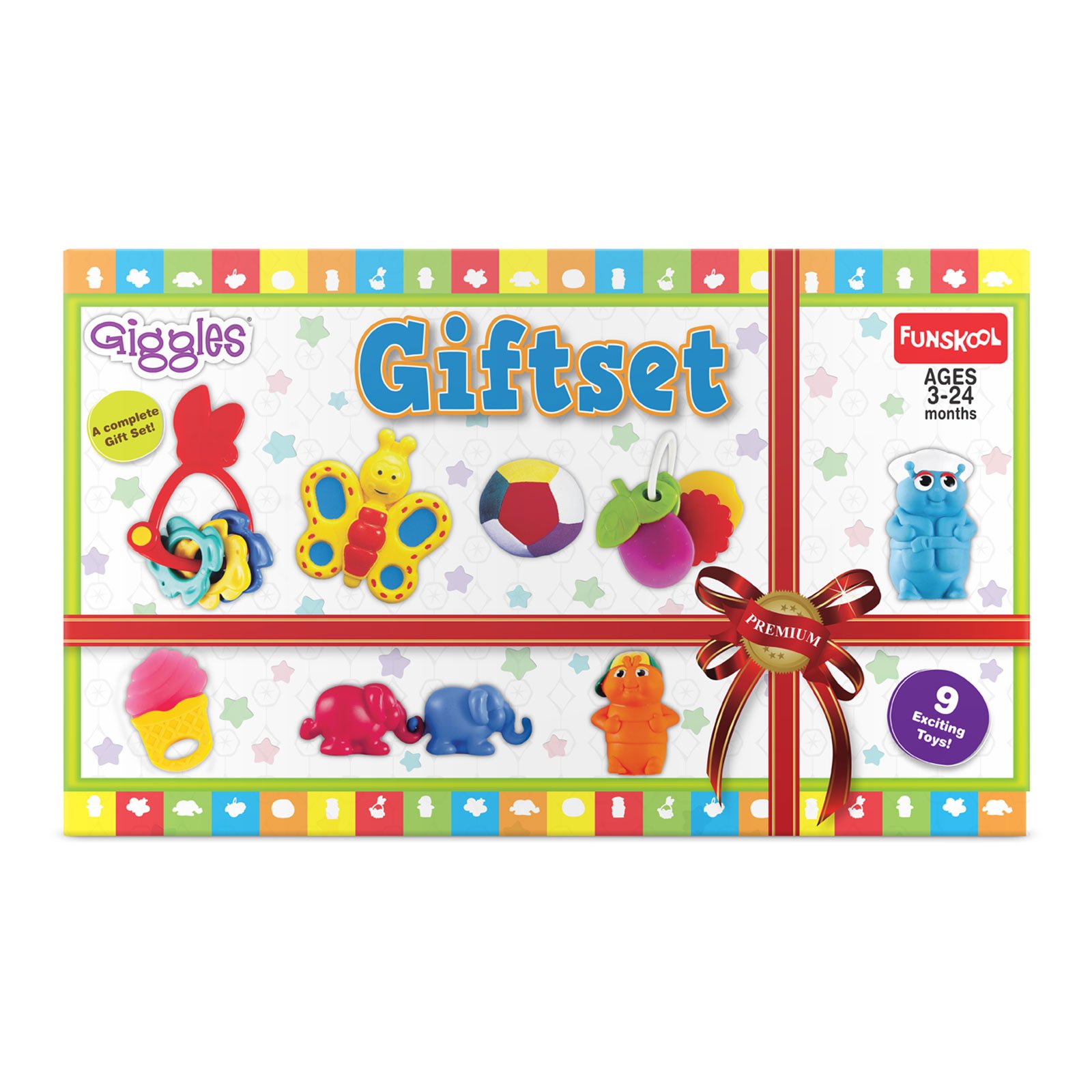 Gift Set Premium – 9-Piece Playtime Collection for Babies (3–24 Months)