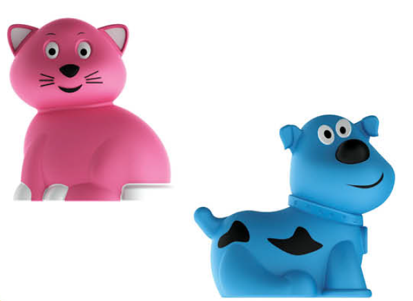 SQUIQUI PALSAnimal Squeakers 2’s – Twin Pack Squeaky Toy Set for Toddlers (18+ Months)