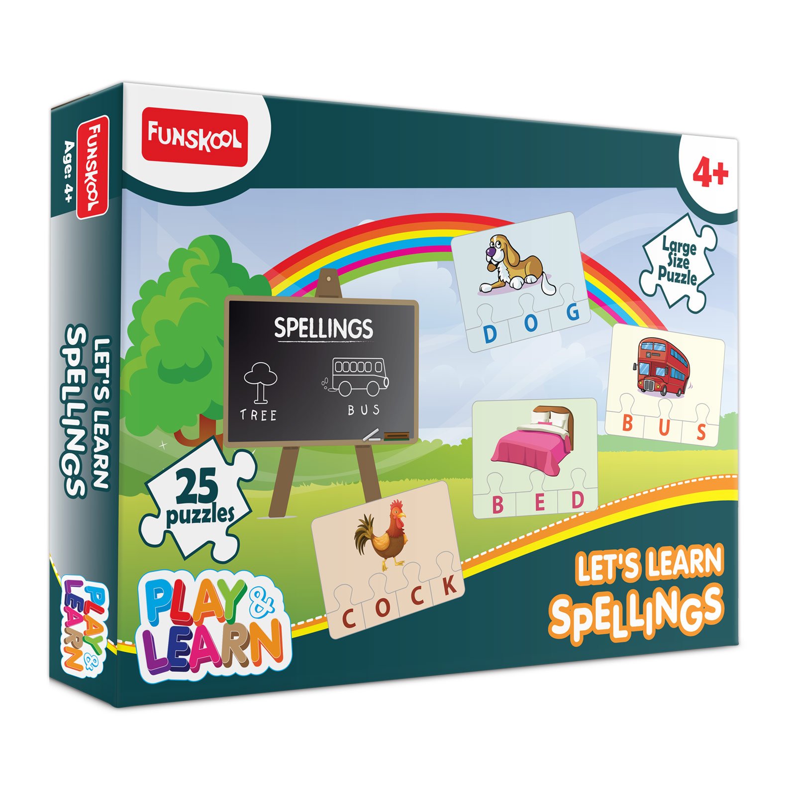 Let’s Learn Spellings Puzzle – Fun and Educational Animal Spelling Game for Kids (4+ Years)