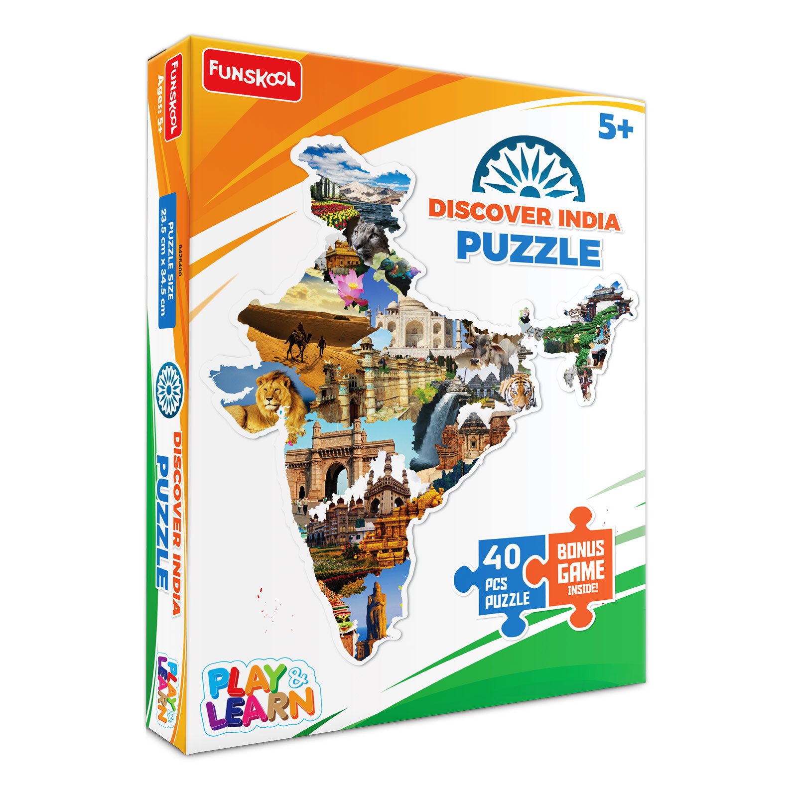 Discover India Puzzle – Educational Map Puzzle with Fun Learning Game (5+ Years)