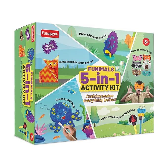 Funimals 5-in-1 Activity Kit โ Creative Craft Set for Kids (5+ Years)
