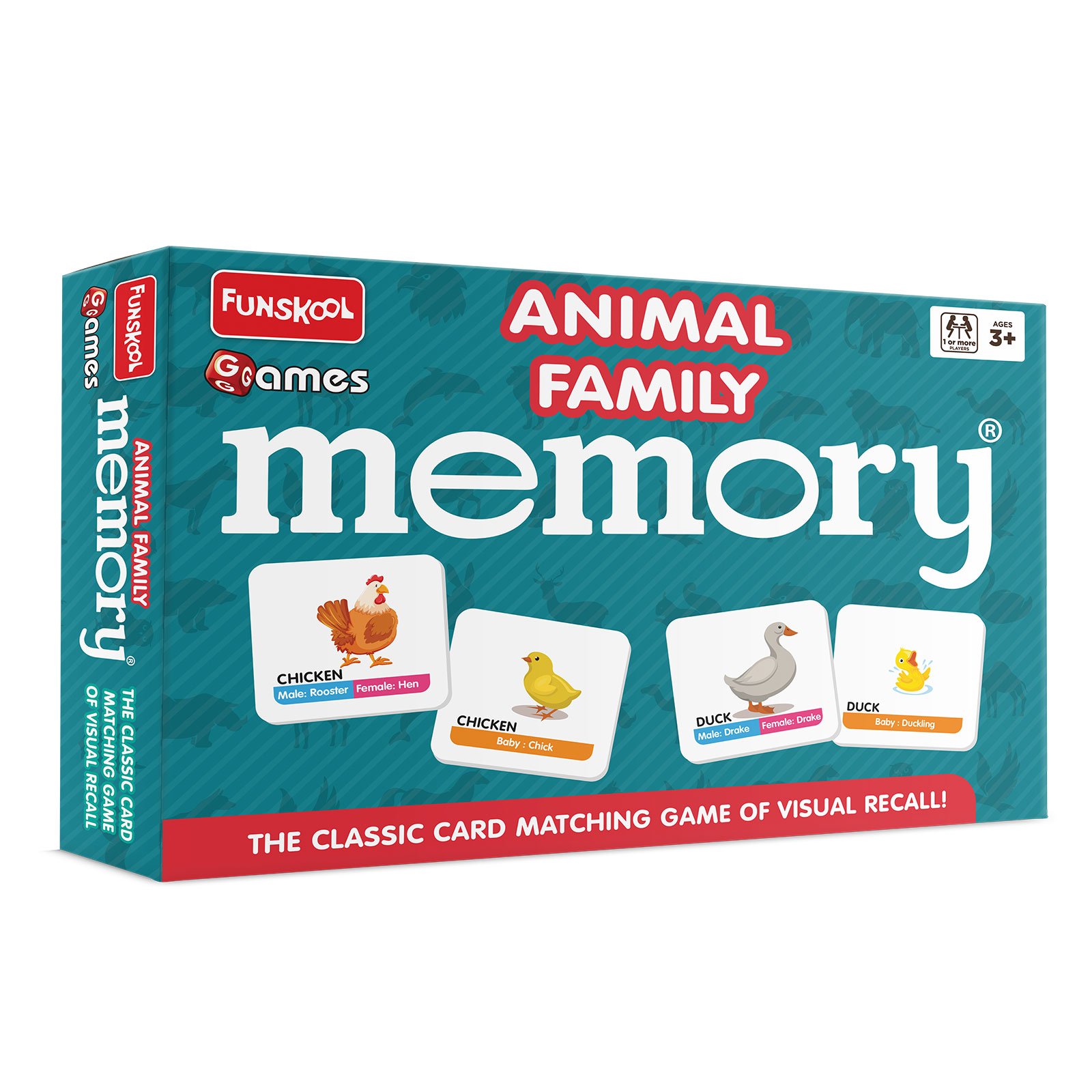 Memory Animal Family – Classic Card Matching Game for Kids (3+ Years)