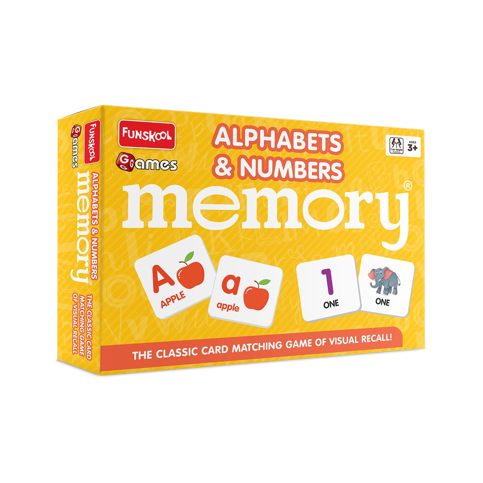 Alphabets & Numbers Memory – Classic Card Matching Game for Kids (3+ Years)